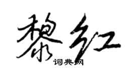 王正良黎红行书个性签名怎么写