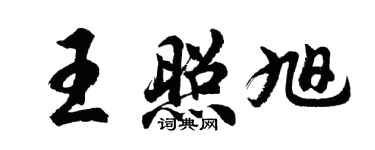 胡问遂王照旭行书个性签名怎么写