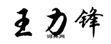 胡问遂王力锋行书个性签名怎么写