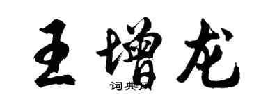 胡问遂王增龙行书个性签名怎么写