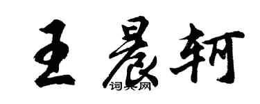 胡问遂王晨轲行书个性签名怎么写