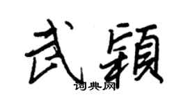 王正良武颖行书个性签名怎么写