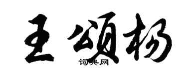 胡问遂王颂杨行书个性签名怎么写