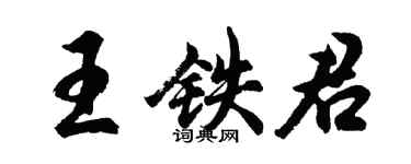 胡问遂王铁君行书个性签名怎么写