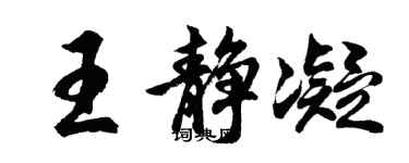 胡问遂王静凝行书个性签名怎么写