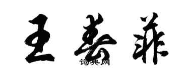 胡问遂王春菲行书个性签名怎么写