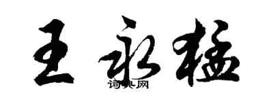 胡问遂王永猛行书个性签名怎么写