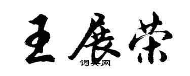 胡问遂王展荣行书个性签名怎么写