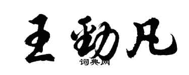 胡问遂王劲凡行书个性签名怎么写