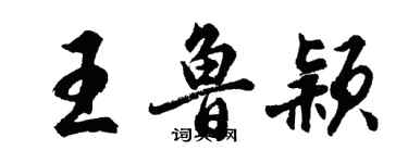 胡问遂王鲁颖行书个性签名怎么写