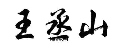 胡问遂王丞山行书个性签名怎么写