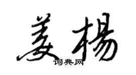 王正良姜杨行书个性签名怎么写