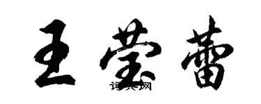 胡问遂王莹蕾行书个性签名怎么写