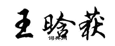 胡问遂王晗获行书个性签名怎么写
