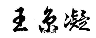 胡问遂王京凝行书个性签名怎么写