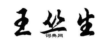 胡问遂王丛生行书个性签名怎么写
