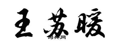 胡问遂王苏暖行书个性签名怎么写