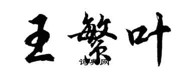 胡问遂王繁叶行书个性签名怎么写