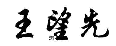 胡问遂王望先行书个性签名怎么写