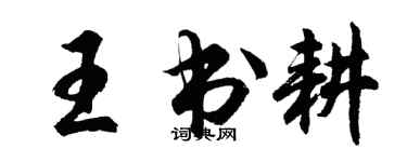 胡问遂王书耕行书个性签名怎么写
