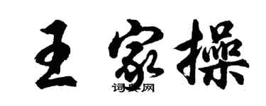 胡问遂王家操行书个性签名怎么写