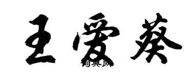 胡问遂王爱葵行书个性签名怎么写