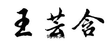 胡问遂王芸含行书个性签名怎么写