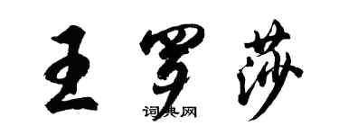 胡问遂王罗莎行书个性签名怎么写