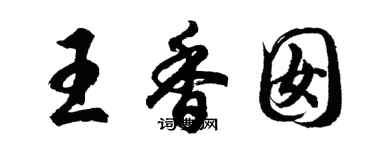 胡问遂王香囡行书个性签名怎么写