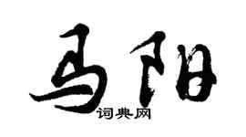 胡问遂马阳行书个性签名怎么写