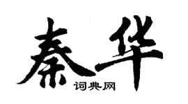 胡问遂秦华行书个性签名怎么写