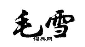 胡问遂毛雪行书个性签名怎么写