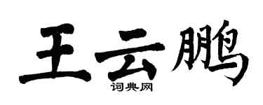 翁闿运王云鹏楷书个性签名怎么写