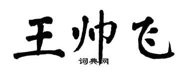 翁闿运王帅飞楷书个性签名怎么写