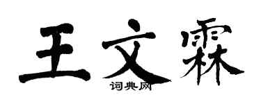 翁闿运王文霖楷书个性签名怎么写