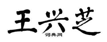翁闿运王兴芝楷书个性签名怎么写