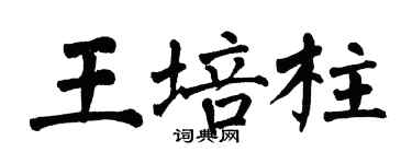 翁闿运王培柱楷书个性签名怎么写