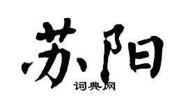 翁闿运苏阳楷书个性签名怎么写