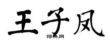 翁闿运王子凤楷书个性签名怎么写