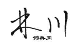 骆恒光林川草书个性签名怎么写