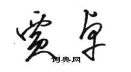 骆恒光贾卓草书个性签名怎么写