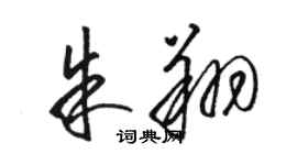 骆恒光朱翔草书个性签名怎么写