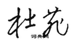 骆恒光杜菲草书个性签名怎么写