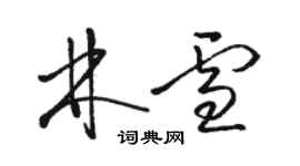 骆恒光林雪草书个性签名怎么写