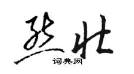 骆恒光熊壮草书个性签名怎么写