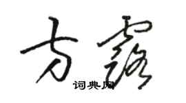 骆恒光方露草书个性签名怎么写