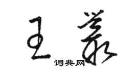 骆恒光王丛草书个性签名怎么写