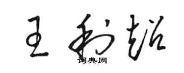 骆恒光王利超草书个性签名怎么写