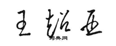 骆恒光王超亚草书个性签名怎么写