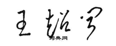 骆恒光王超闻草书个性签名怎么写